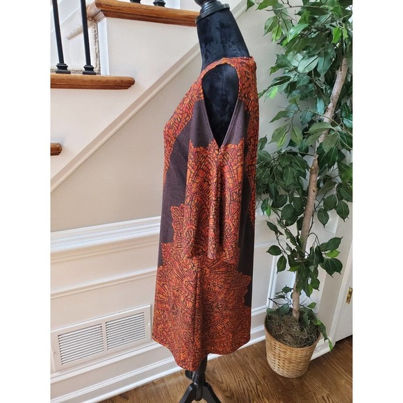 Cato Women's Polyester V-Neck Cold Shoulder Sleeve Knee Length Dress Size Medium - Picture 6 of 11